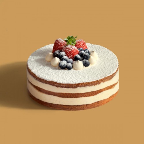 Tort naked malinowy
