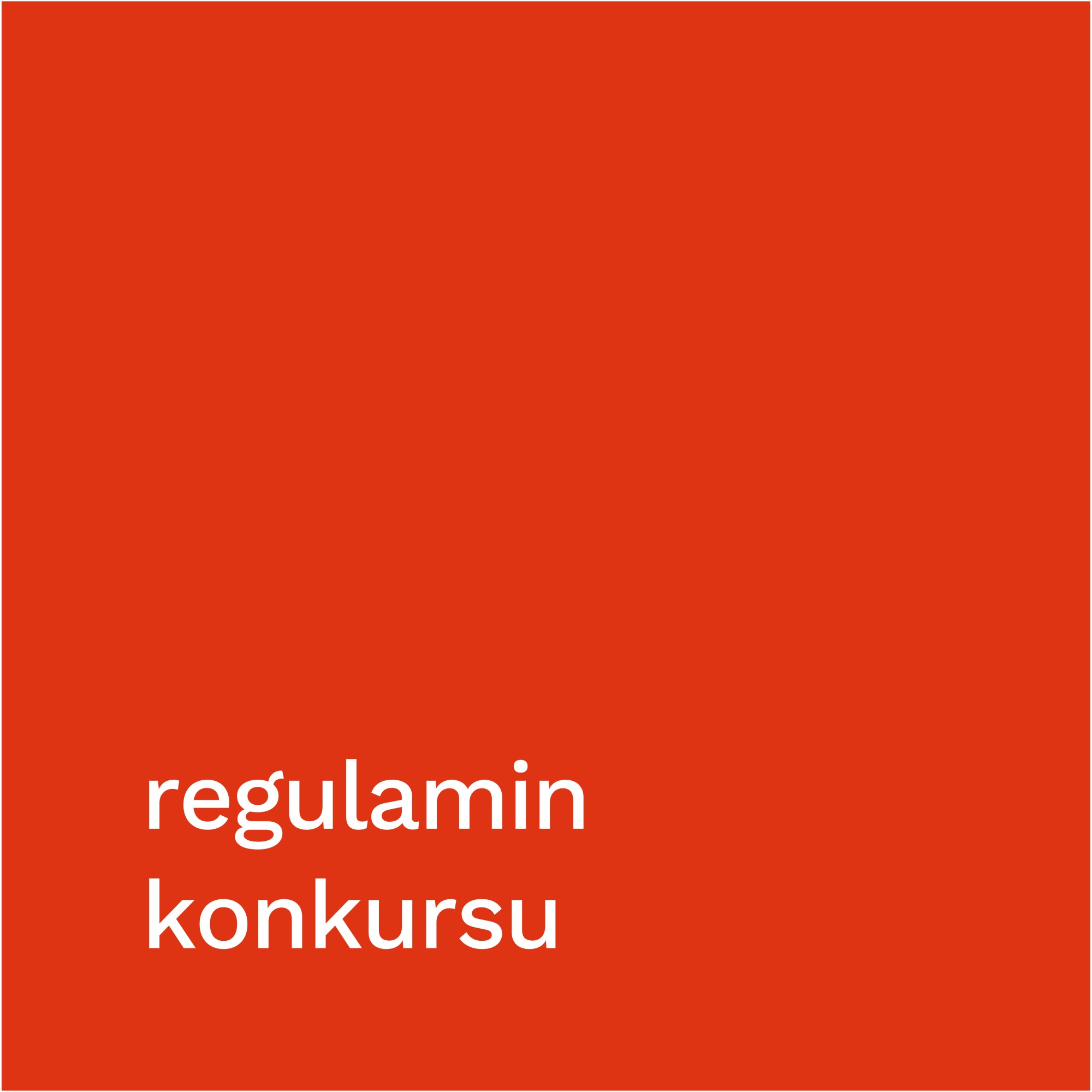 Regulamin konkursu